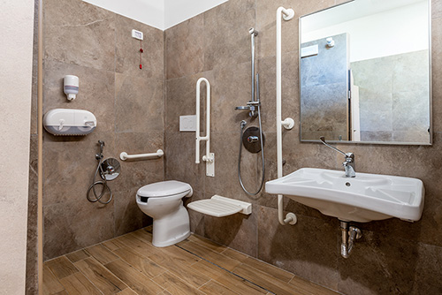 Bagni comuni accessibili del Pappasole Camping Village
