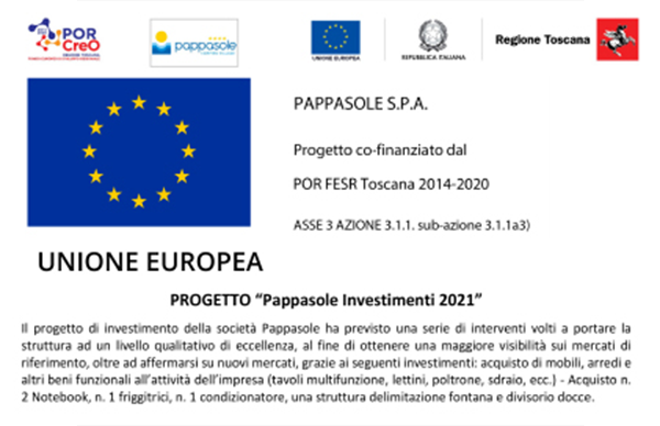 Progetto cofinanziato dal POR FESR Toscana 2014-2020